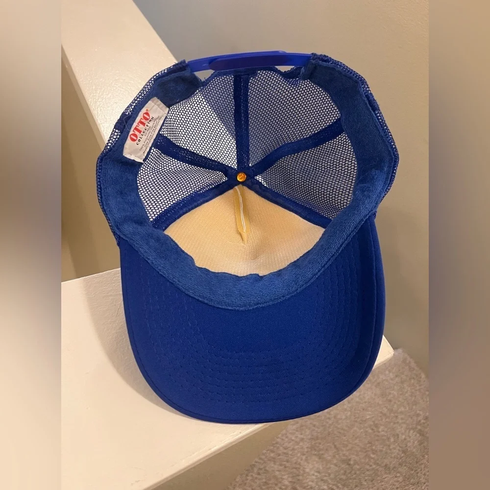 Fremont Blue and White Trucker Hat - Retro inspired